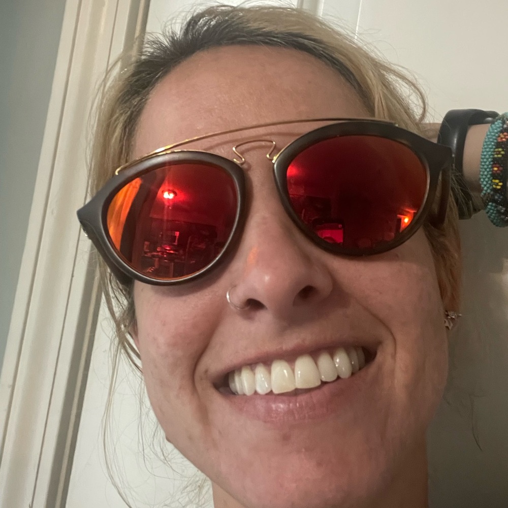 Rayban original frame new red lens